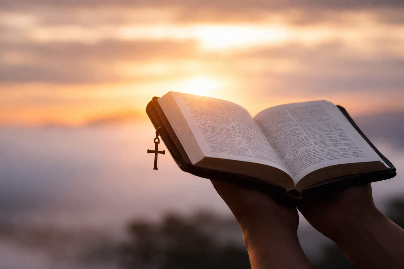 Sacred moment with the Bible